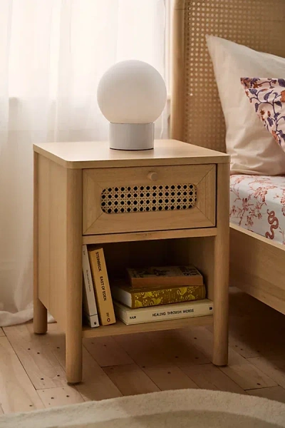 Urban Outfitters Kieran Cane Storage Nightstand In Natural At