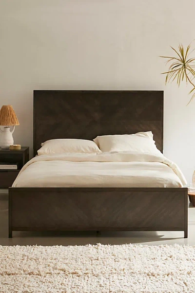 Urban Outfitters Kira Wood Bed In Black At