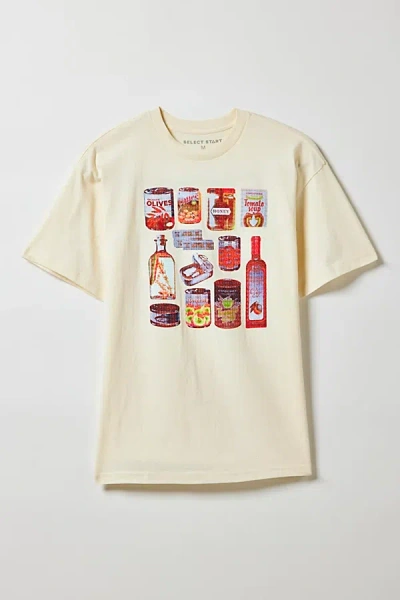 Urban Outfitters Kitchen Condiments Graphic Tee In Ivory, Men's At
