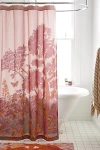 Urban Outfitters Kora Landscape Shower Curtain In Mauve At  In Mauve