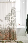 Urban Outfitters Kora Landscape Shower Curtain In Neutral At