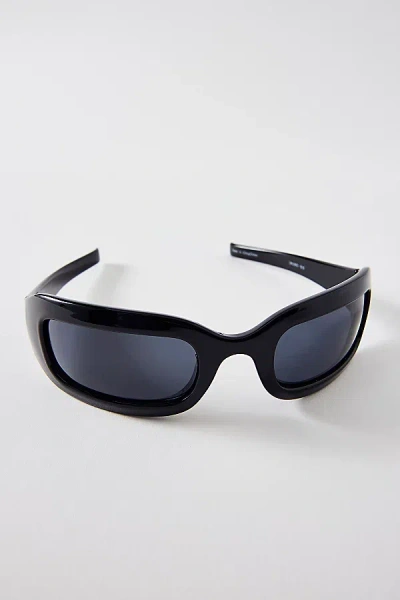 Urban Outfitters Kylie Shield Sunglasses In Black, Women's At