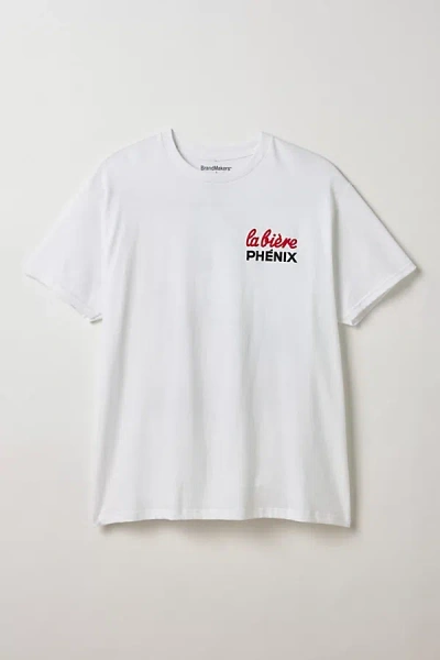 Urban Outfitters La Biere Phenix Graphic Tee In White, Men's At
