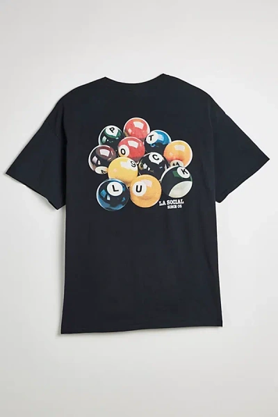 Urban Outfitters La Billiards Club Graphic Tee In Black, Men's At