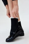 Urban Outfitters Lace-trim Waffle Knit Sock In Black, Women's At  In Black