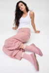 Urban Outfitters Lace-trim Waffle Knit Sock In Pink, Women's At