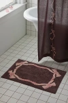 Urban Outfitters Lacey Bows Bath Mat In Brown At