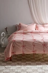 Urban Outfitters Lacey Bows Duvet Cover In Red At