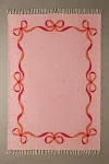 Urban Outfitters Lacey Bows Unbrushed Printed Rug In Pink At