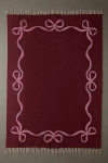 Urban Outfitters Lacey Bows Unbrushed Printed Rug In Purple At  In Burgundy