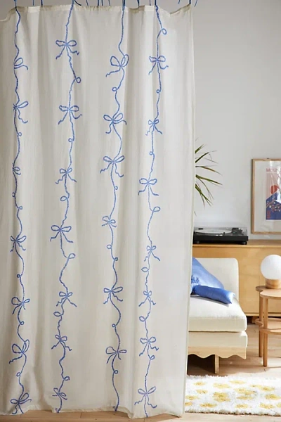 Urban Outfitters Lacey Bows Window Panel In White At