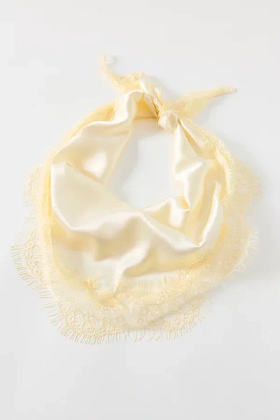Urban Outfitters Lacey Satin Headscarf In Ivory, Women's At  In Pattern
