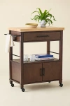 Urban Outfitters Laci Rolling Kitchen Cart In Brown At