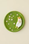 Urban Outfitters Lana Patterned Dessert Plate In Garden Green At  In Green