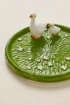 Urban Outfitters Lana Patterned Dessert Plate In Goose At  In Green