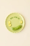 Urban Outfitters Lana Patterned Dessert Plate In Pickle Green At