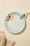 Urban Outfitters Lana Patterned Dinner Plate In Pasta Dinner At  In Blue