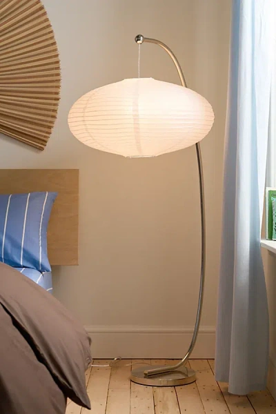 Urban Outfitters Lantern Stand Floor Lamp In Silver At