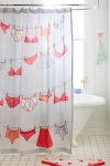 Urban Outfitters Laundry Line Patterned Shower Curtain In Sky At  In Blue