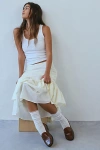 Urban Outfitters Layla Pointelle Crew Sock In Ivory, Women's At  In Ivory