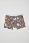 URBAN OUTFITTERS LAZY GARFIELD BOXER BRIEF IN PURPLE, MEN'S AT URBAN OUTFITTERS