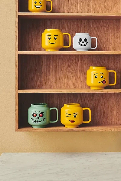 Urban Outfitters Lego Head Large 18oz Ceramic Mug In Smirk At