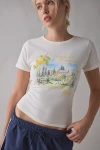 Urban Outfitters Lemon De Toscana Graphic Baby Tee In White, Women's At  In White