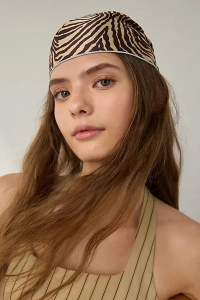 Urban Outfitters Leopard Print Headscarf In Tanners Brown, Women's At