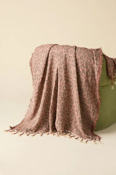 Urban Outfitters Leopard Print Woven Throw Blanket In Leopard At  In Brown