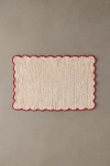 Urban Outfitters Lily Scalloped Edge Jute Rug In Red At