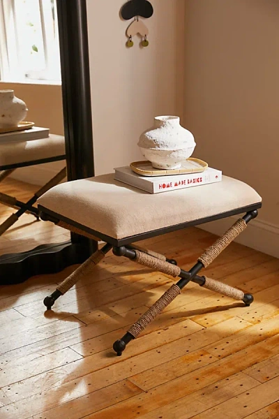 Urban Outfitters Lindy Accent Stool In Ivory At