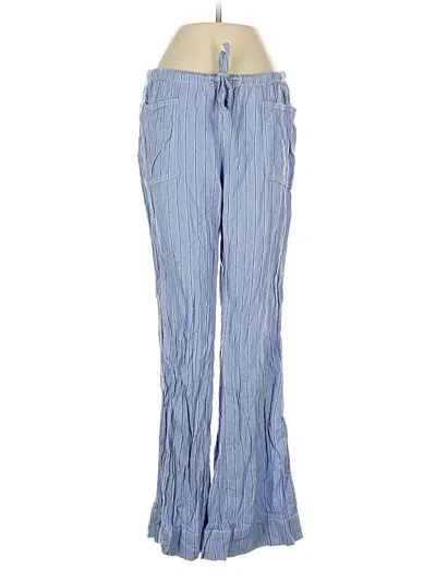 Pre-owned Urban Outfitters Linen Pants In Blue