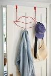 Urban Outfitters Lips Metal Over-the-door Multi-hook In Pink At  In Red