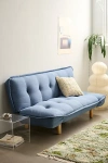 Urban Outfitters Lisa 3-seater Convertible Sleeper Sofa In Blue At
