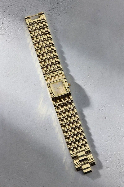 Urban Outfitters Little Boxes Square Metal Bracelet Watch In Gold, Women's At