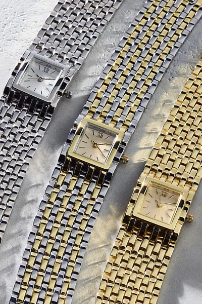 Urban Outfitters Little Boxes Square Metal Bracelet Watch In Mixed Metals, Women's At  In Multi
