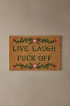 Urban Outfitters Live Laugh F Off Coir Doormat In Brown At  In Multi