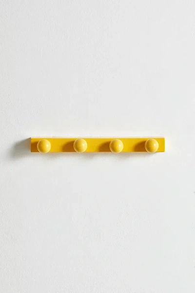 Urban Outfitters Lizzy Small Wall Multi-hook In Yellow At