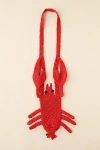 Urban Outfitters Lobster Crochet Bottle Sling In Red Berry At