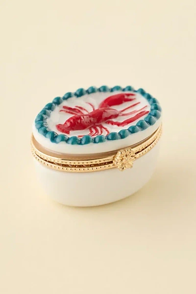 Urban Outfitters Lobster Dinner Porcelain Pill Case In Red At