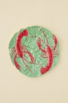 Urban Outfitters Lobster Embossed Ceramic Serving Platter In Red At