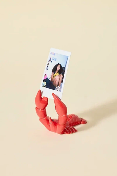 Urban Outfitters Lobster Instax Ceramic Photo Stand In Red At