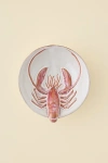 Urban Outfitters Lobster Sculpted Ceramic Serving Bowl In Red At
