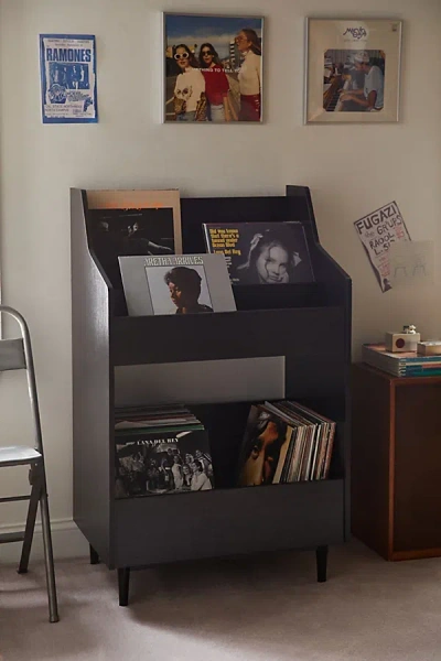 Urban Outfitters Lola Record Storage Stand In Black At