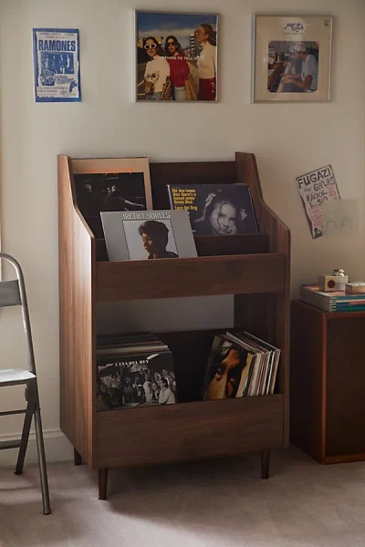 Urban Outfitters Lola Record Storage Stand In Brown At
