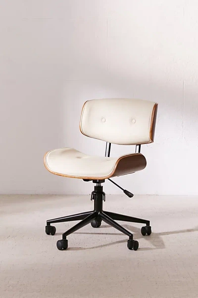 Urban Outfitters Lombardi Adjustable Swivel Desk Chair In Cream At