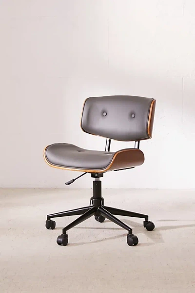 Urban Outfitters Lombardi Adjustable Swivel Desk Chair In Grey At