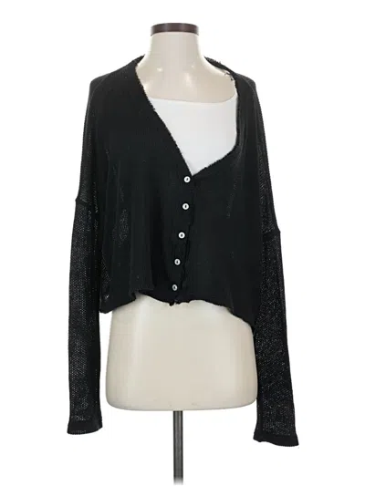 Pre-owned Urban Outfitters Long Sleeve Blouse In Black