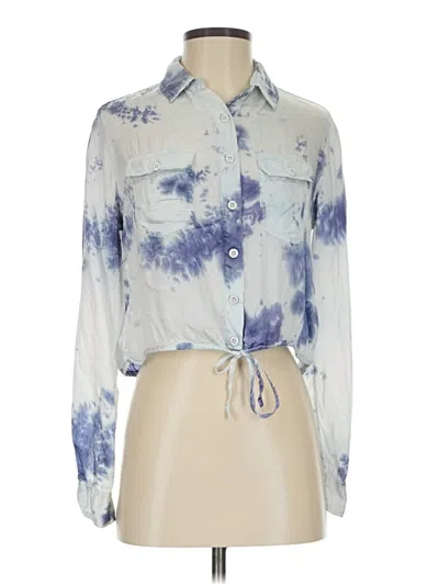Pre-owned Urban Outfitters Long Sleeve Blouse In Blue
