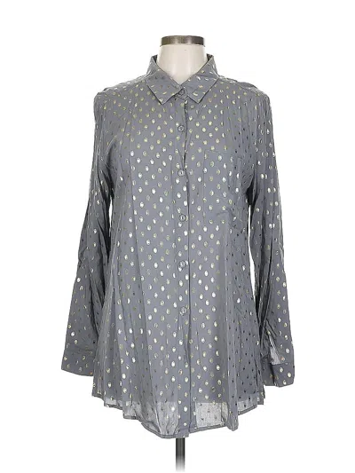 Pre-owned Urban Outfitters Long Sleeve Blouse In Gray
